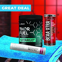 GymBeam Thor Fuel + Vitargo 600 g strawberry - kiwi