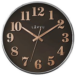 LAVVU LCT1162 - Hnedé hodiny Home Brown s dreveným dekorom 