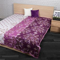 Prehoz na posteľ Alberica fialová, 240 x 200 cm