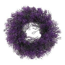 Umelý veniec Tráva fialová, pr. 30 cm