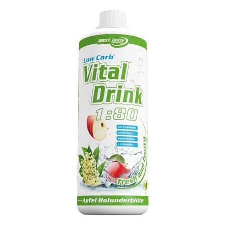 Best Body Nutrition Low Carb Vital Drink 1:80 1000 ml raspberry