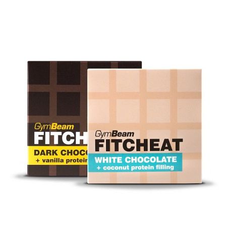 Gymbeam Fitcheat Protein Chocolate Bar 90 g white chocolate coconut