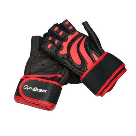 GymBeam Fitness Rukavice Arnold black - red S