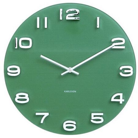 Karlsson 5640GR Designové nástenné hodiny, 35 cm