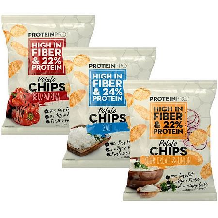 ProteinPro Potato Chips 50 g BBQ / Paprika