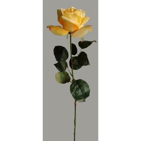 Umelá kvetina Ruža žltá, 60 cm
